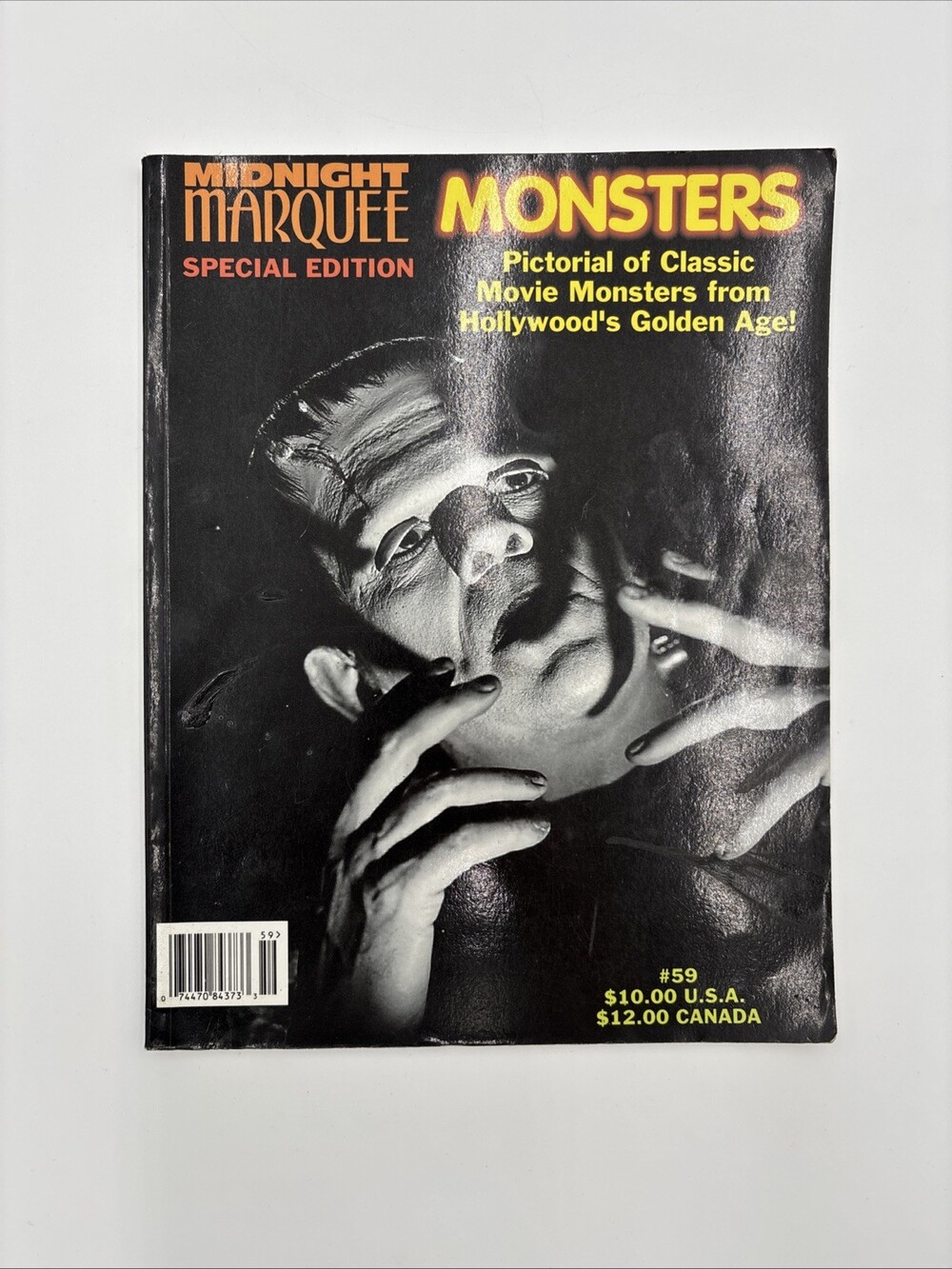 Spring 1999 Midnight Marquee #59 Horror Magazine Frankenstein Dracula Monsters